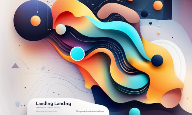 Landing page, AI Illustration